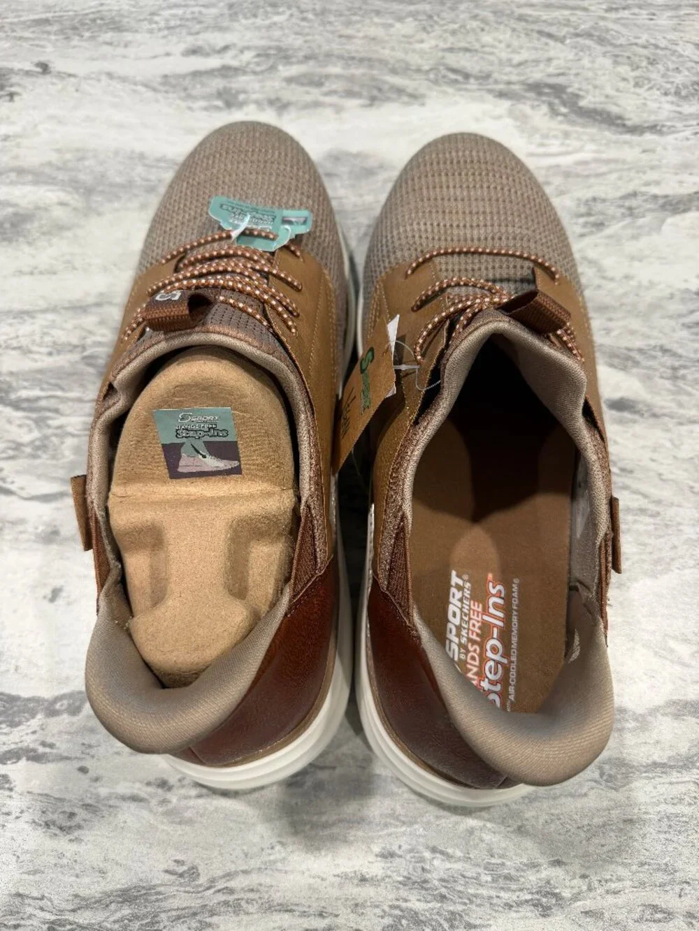S Sport by Skechers Men's Donovan Step-Ins Sneakers - Light Brown 12